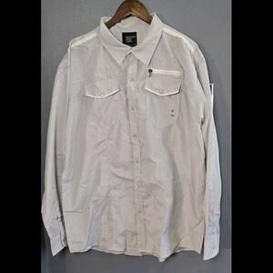 AK:CESS Button Up Shirt Adult 3XL Long Sleeve Men's Pearl Snap